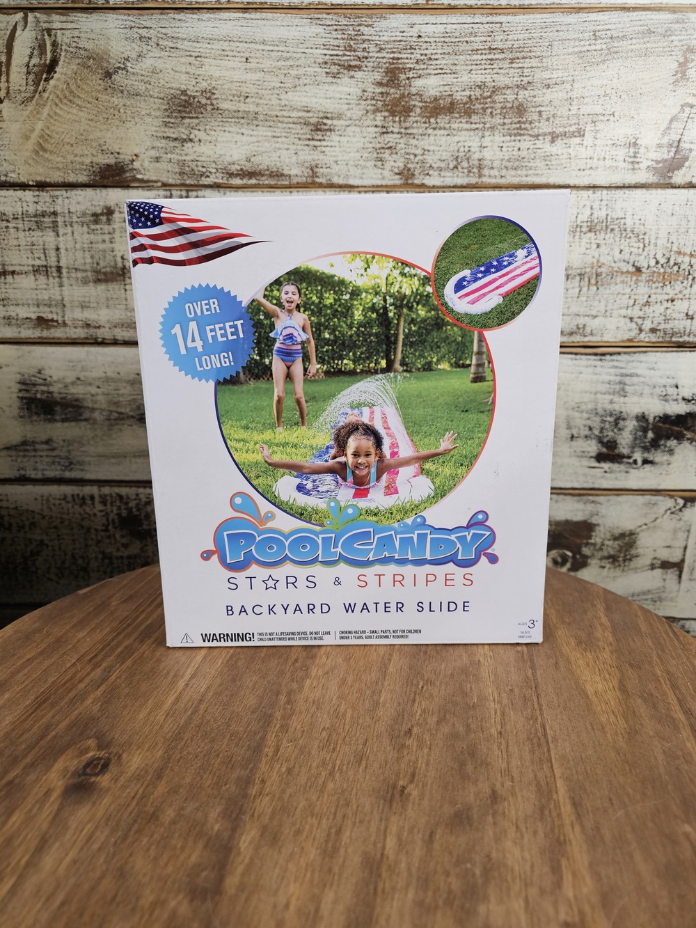Stars & Stripes Kids Water Slide - Red, White & Blue